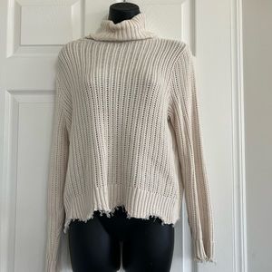 Z supply cream turtleneck sweater